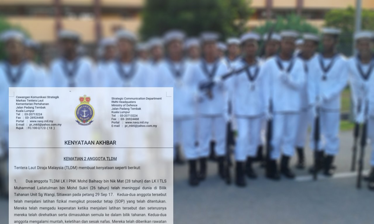 Kematian Anggota TLDM disebabkan pendarahan dalam paru 